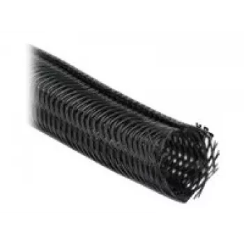 Manga de malha DeLOCK 19046 10 m x 19 mm preto