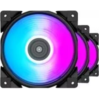 Ventoinha para PC PCCOOLER HALO-RGB-3I1 de 120mm, 1000–2000 rpm, iluminação RGB