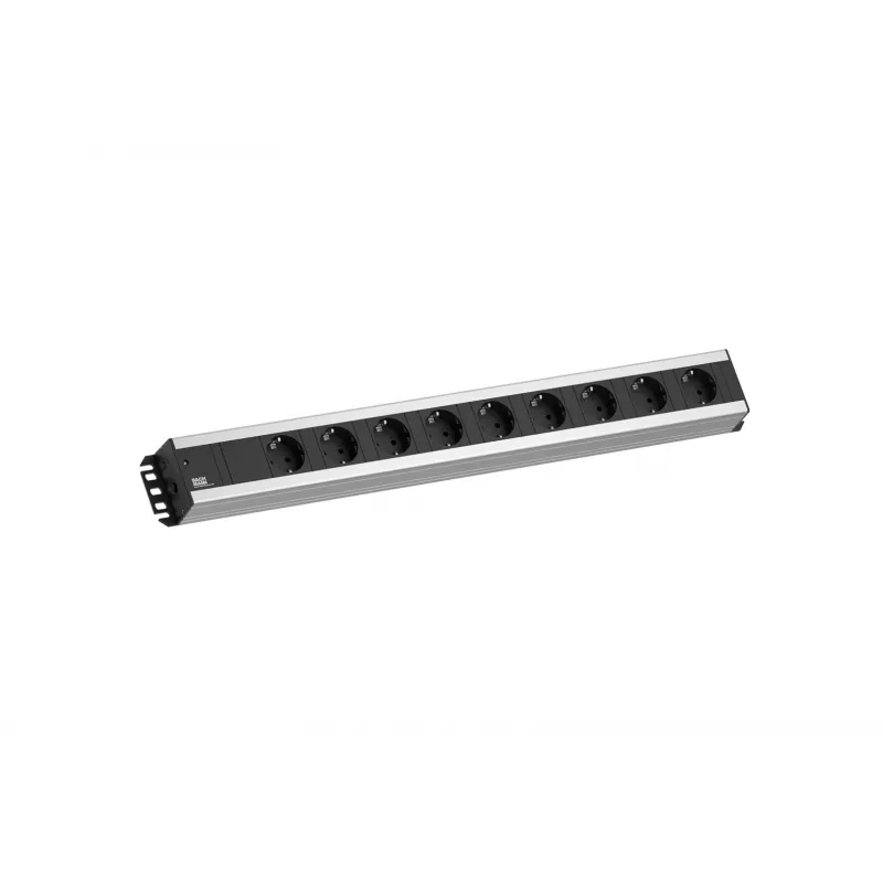 Extensão elétrica Bachmann 300.001 2 m 9 tomadas AC, interior, preto, cinzento