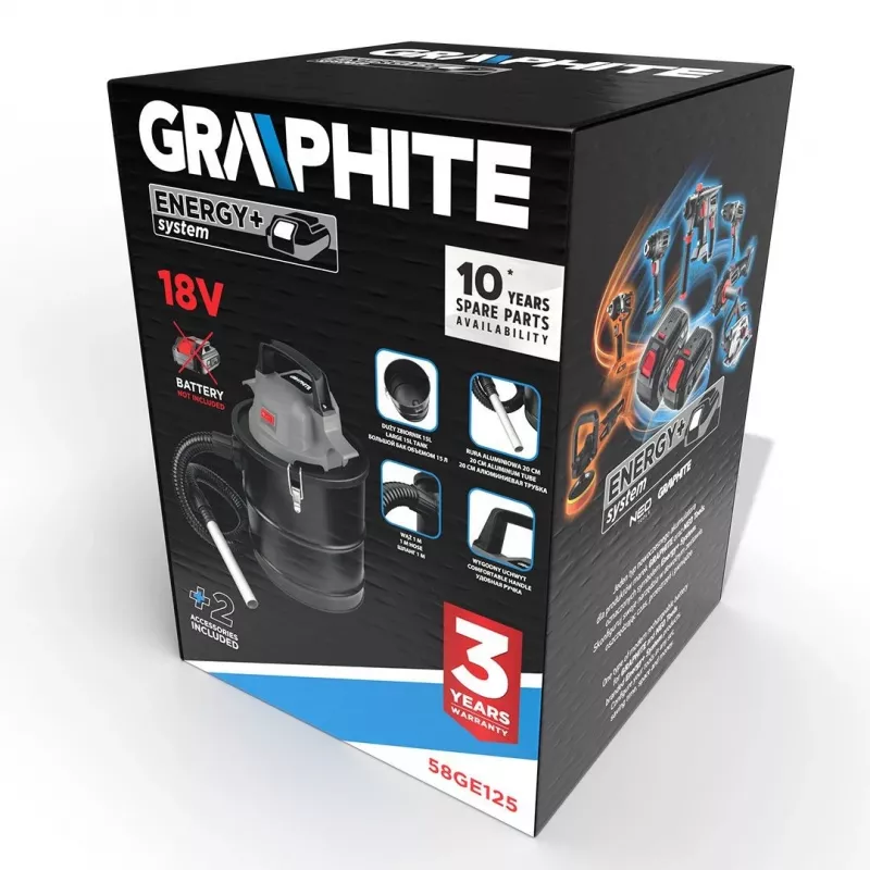 Aspirador de cinzas Graphite 58GE125