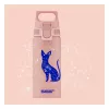 Garrafa de alumínio Sigg 6005.10 — 600 ml, 7,1 cm de diâmetro, 145 g, azul/rosa