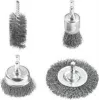 Conjunto de escovas de arame para broca KWB 597530 – 4 peças (para berbequins, limpeza de metal e superfícies)