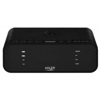 Despertador com Rádio, Alarme e Carregador Sem Fios Adler AD 1192B