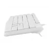 Teclado completo com fios NATEC NAUTILUS NKL-1951, 105 teclas, US International QWERTY, branco, USB, 1,8 m