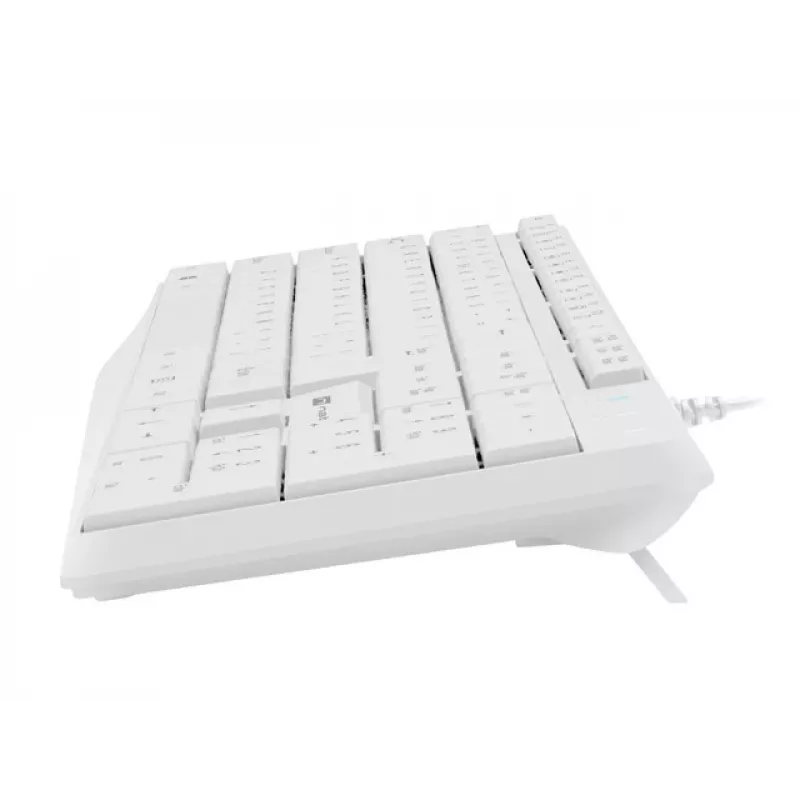 Teclado completo com fios NATEC NAUTILUS NKL-1951, 105 teclas, US International QWERTY, branco, USB, 1,8 m