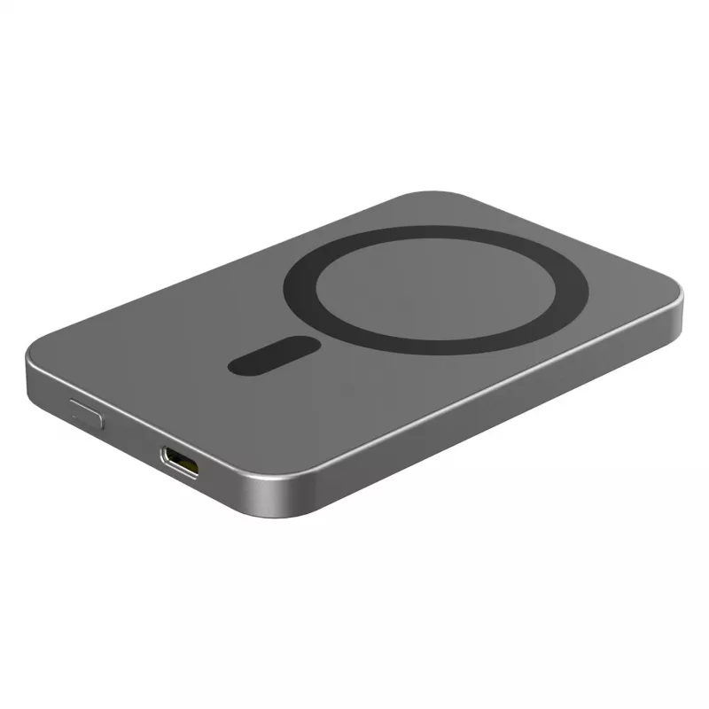 Powerbank RealPower PB-5000 MAG Cinzento 5.000 mAh