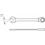 Chave de caixa Gedore 2297094 profundidade 55 mm altura 35 mm peso 63 g