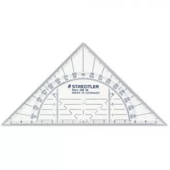Esquadro Staedtler Mars 568 38, 16 cm, inquebrável