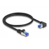Cabo de rede DeLOCK RJ45 Cat.6A S/FTP 0,5 m preto