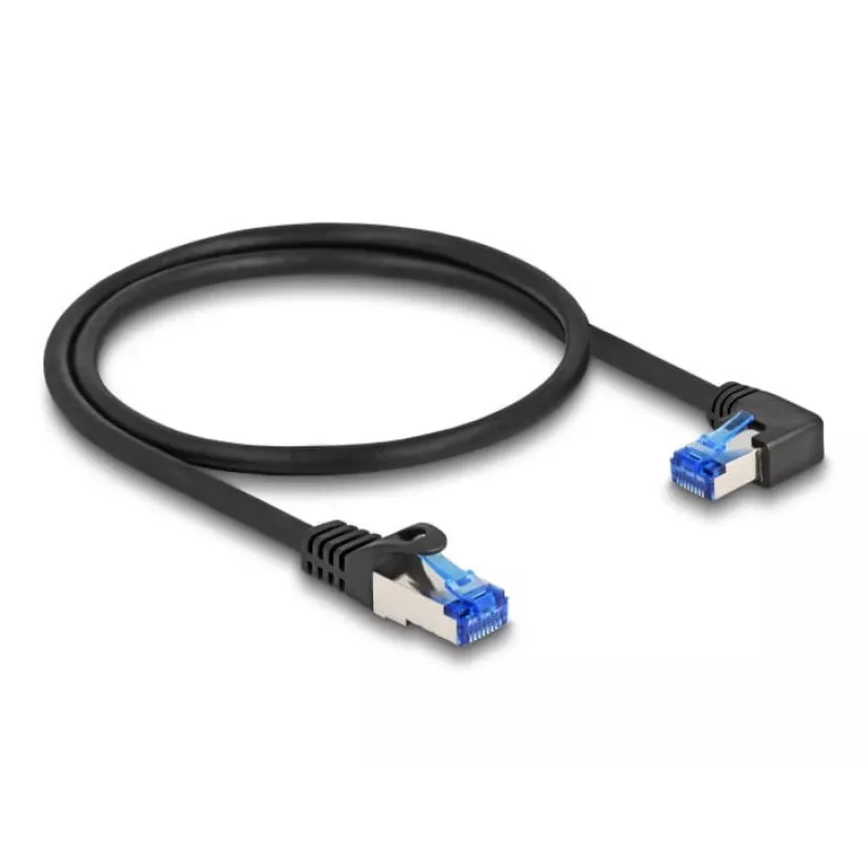 Cabo de rede DeLOCK RJ45 Cat.6A S/FTP 0,5 m preto