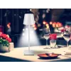 Beper P201UTP119 candeeiro de mesa LED recarregável, 1,5 W, interruptor tátil, regulável, adaptador para garrafa de 33 mm, resistente à água, prateado