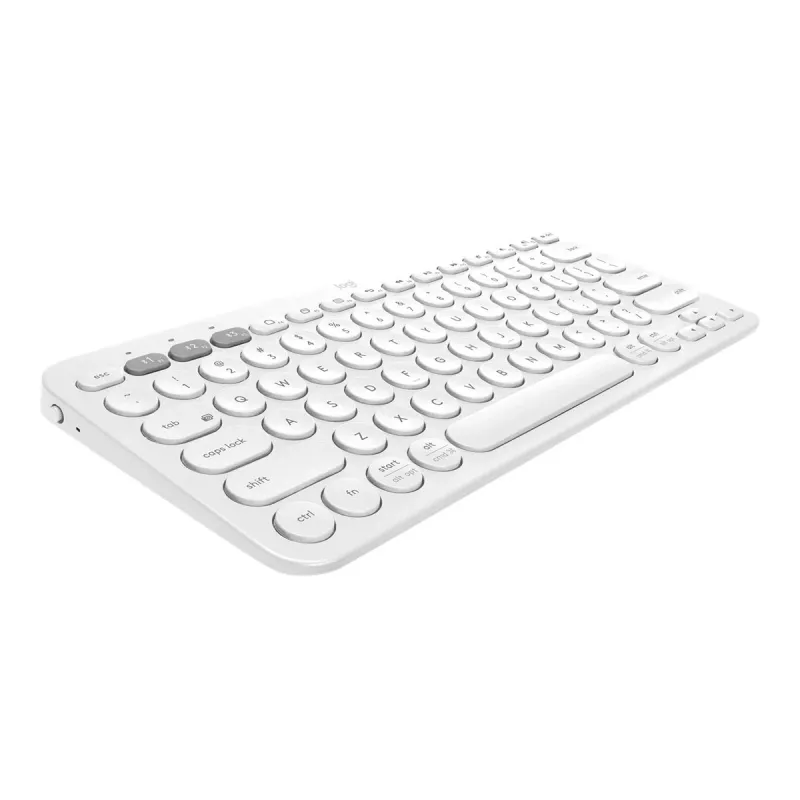 Logitech Multi-Device K380 - Teclado - Sem fios - Bluetooth 3.0 - Alemão - Branco sujo