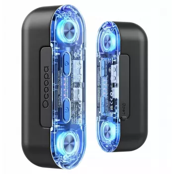 Aquecedor elétrico portátil Ocoopa UT4103 — aquecedor de mãos recarregável, 4 níveis de aquecimento, 10000 mAh, alumínio, azul
