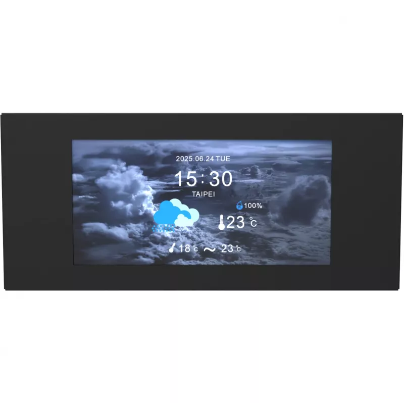 Kit de painel LCD Thermaltake View 600 TG 6,0 polegadas preto — módulo de ecrã interno para caixas de PC