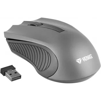 Rato sem fios simétrico 2,4 GHz, 3 botões, alcance 10 m