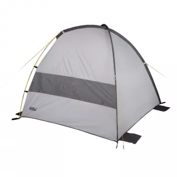 Concha de praia Rapid Beach 80, tenda prateado/cinzento