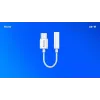 Adaptador de áudio USB Type 3.1 C (M) – Jack 3,5mm (F) branco SAVIO AK-51