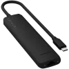 Adaptador multiportas USB-C Slim 7 em 1 Satechi Ethernet (USB-C PD, 2x USB-A, HDMI 4K, Ethernet, leitor de cartões micro/SD) (preto)