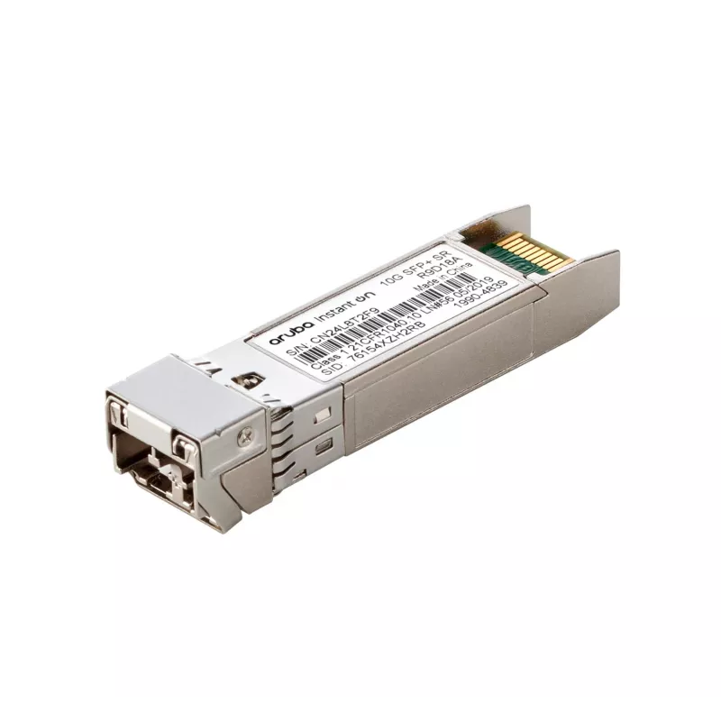 HPE Networking Instant on Transceptor SFP+ LC SR 10G para ligações até 300 metros (R9D18A)