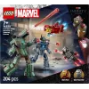 Brinquedo de construção LEGO Marvel Super Heroes Iron Man War Machine conjunto 76320, 204 peças, 2 minifiguras, 100 mm de altura