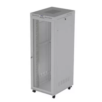 Armário rack 19 polegadas LANBERG FF01-8047-23SL 47U 800x1200 mm cinzento portas perfuradas
