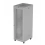 Armário rack 19 polegadas LANBERG FF01-8047-23SL 47U 800x1200 mm cinzento portas perfuradas