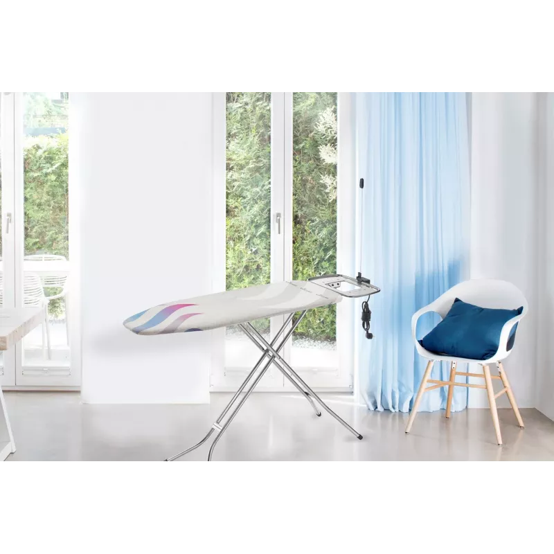 Capa de tábua de passar VILEDA Total Reflect azul cinzento branco para tábuas de passar 1300 x 450 mm