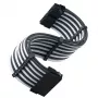 Cabo de extensão ATX SILVERSTONE SST-PP07E-MBBW 30 cm preto/branco