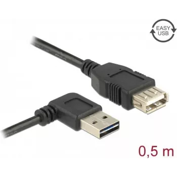 Cabo USB DeLOCK 85177 USB 2.0 0,5 m preto