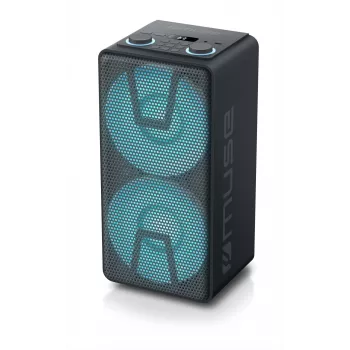 Altifalante Muse Party Box M-1805 DJ 150 W ligação sem fios preto Bluetooth