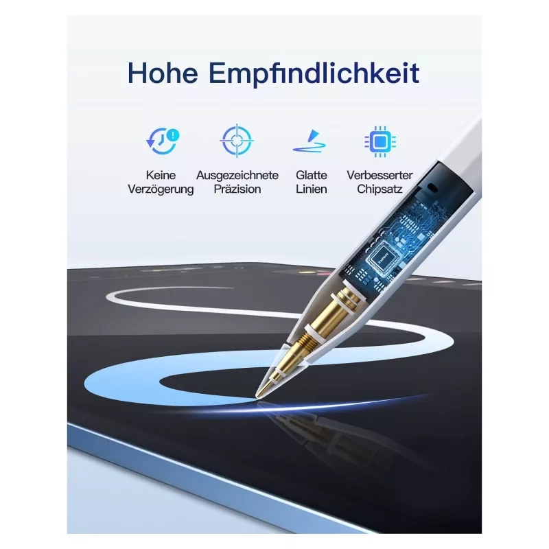 Stylus Pen Inateck PCL005_WHITE — compatível com iPad Pro, iPad Mini, iPad 6–10