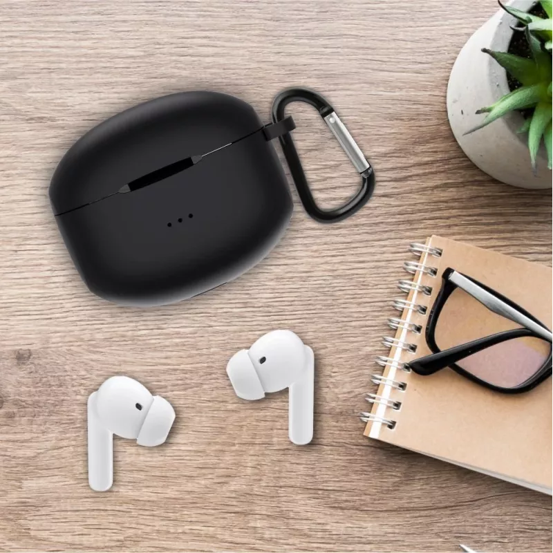 Capa de silicone Manta RYTMO para auriculares TWS, preto (MTWS008ETUI)