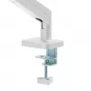 Suporte para monitor Gembird MA-DA1-04-W com fixação à secretária para ecrãs de 17–32 polegadas, VESA 75x75–100x100, carga máx. 10 kg, branco