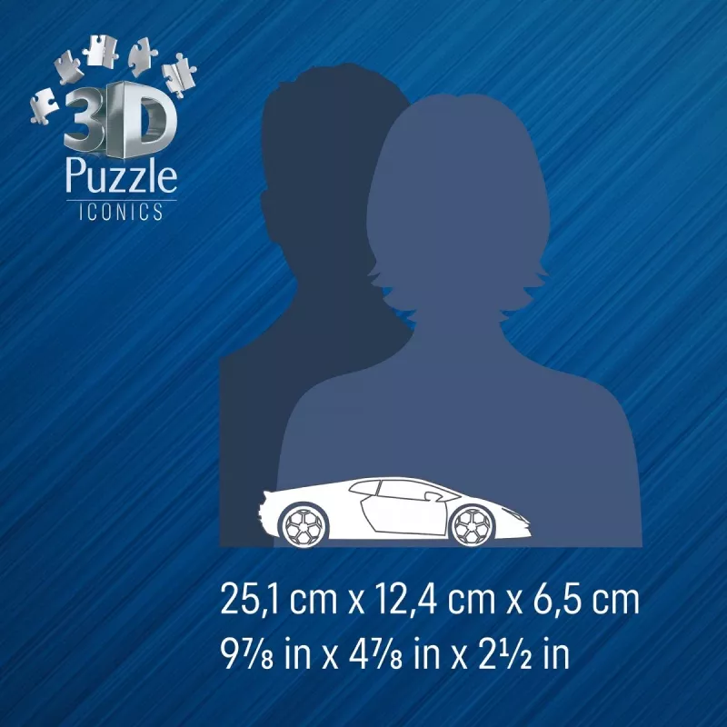 Puzzle 3D 158 peças Lamborghini Huracan EVO verde