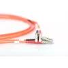 Cabo patch de fibra ótica DIGITUS LC/LC 50/125 µm 3 m multimodo duplex isento de halogéneos até 1 Gbit com relatório de medição laranja OM2 (DK-2533-03)