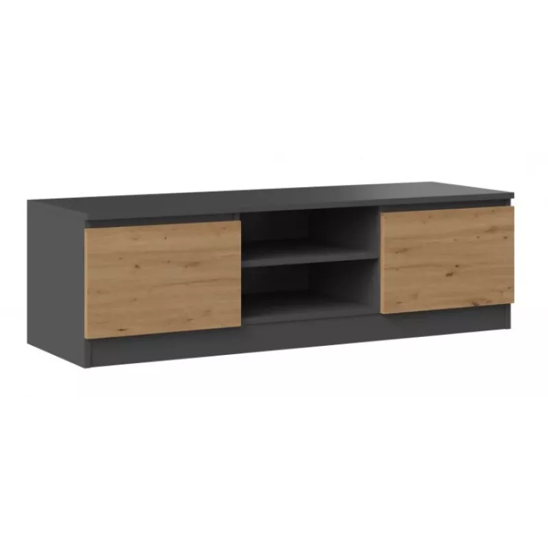 Móvel de TV Top e Shop RTV 120 ANTR/ARTIS — 1200×400×360 mm, tampo e moldura antracite, aglomerado, 2 prateleiras