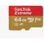 SanDisk Extreme - cartão de memória flash (adaptador microSDXC para SD incluído) - 64 GB - A2 / Video Class V30 / UHS-I U3 / Class10 - microSDXC UHS-I (SDSQXA2-064G-GN6AA)