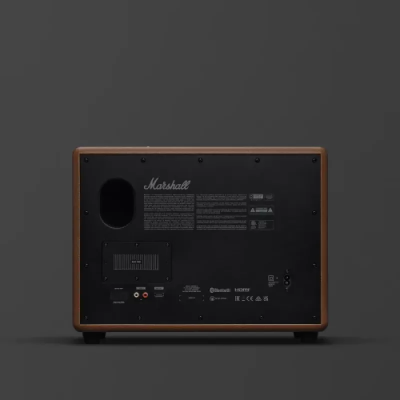 Altifalante sem fios MARSHALL Woburn III castanho — Multiroom, Bluetooth, Wi‑Fi, entradas analógicas