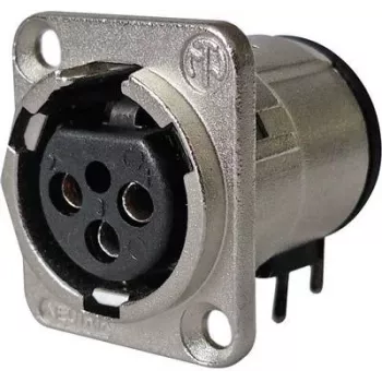 Acessório de conectividade Neutrik NC3FD-H-0 prateado