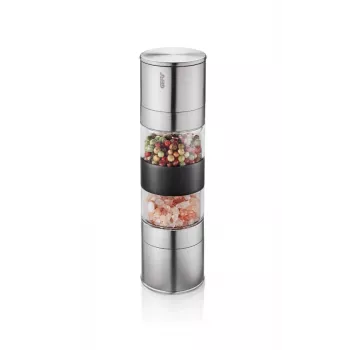 Moinho de sal e pimenta GEFU Lamola G-34638 moinho duplo aço inoxidável