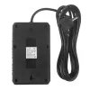 Extensão elétrica MACLEAN MCE393 B — 4 tomadas, 3×USB, 110–240 V, 2500 W, cabo de 3 m, preto