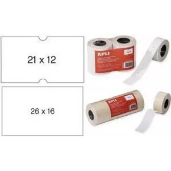 Etiquetas agipa 100911 retangulares removíveis branco 21 x 12 mm — 1000 etiquetas/rolo