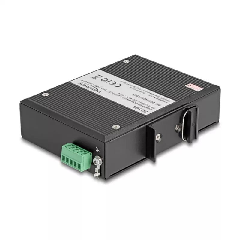 Switch de rede DELOCK 80164 4 portas Gigabit PoE com 1 porta uplink RJ45