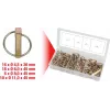 Conjunto de pinos de tensão ks tools 970.0550 — 50 unid., vários diâmetros e comprimentos