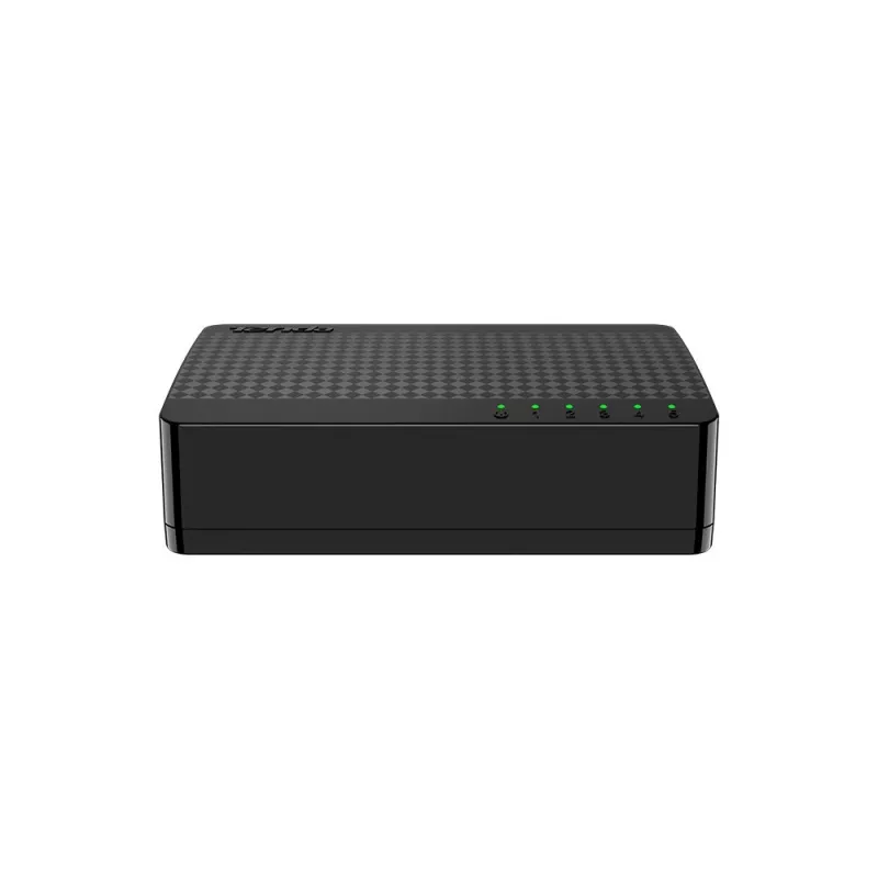 Switch de rede TENDA SG105M — 5 portas Gigabit Ethernet (10/100/1000), preto, montagem em secretária/parede