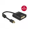 Adaptador de cabo de vídeo DeLOCK 62605 Mini DisplayPort para DVI-I 0,2 m