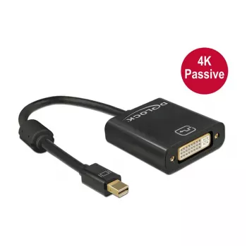 Adaptador de cabo de vídeo DeLOCK 62605 Mini DisplayPort para DVI-I 0,2 m