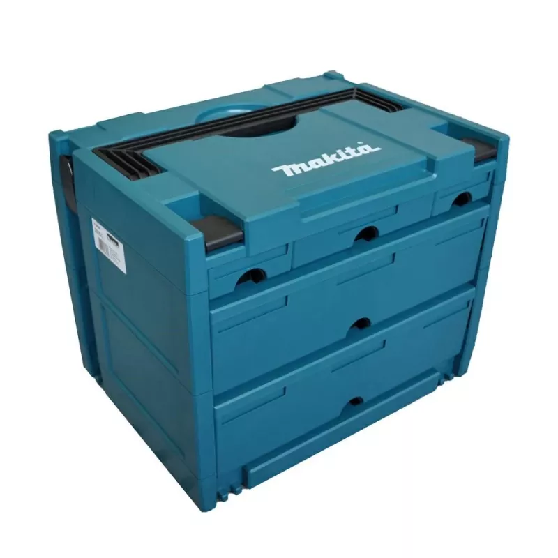Makita P-84349 MAKSTOR Model 4.5 caixa de ferramentas, 5 gavetas, azul