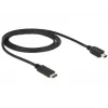Cabo USB DeLOCK 83603 USB 2.0 1m USB C Mini-USB B preto