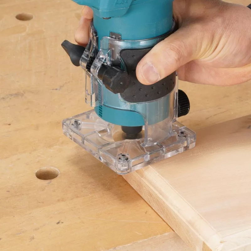 Fresadora de tupia sem escovas Makita DRT52Z 18V LXT 6 mm (1/4 inch) - máquina base